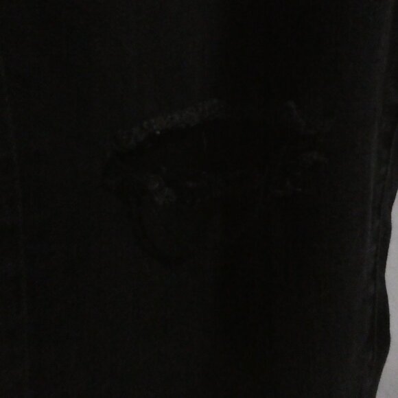 JOE FRESH + | size 18 | Classic Slim | Black Distressed Denim Jeans - Picture 9 of 16
